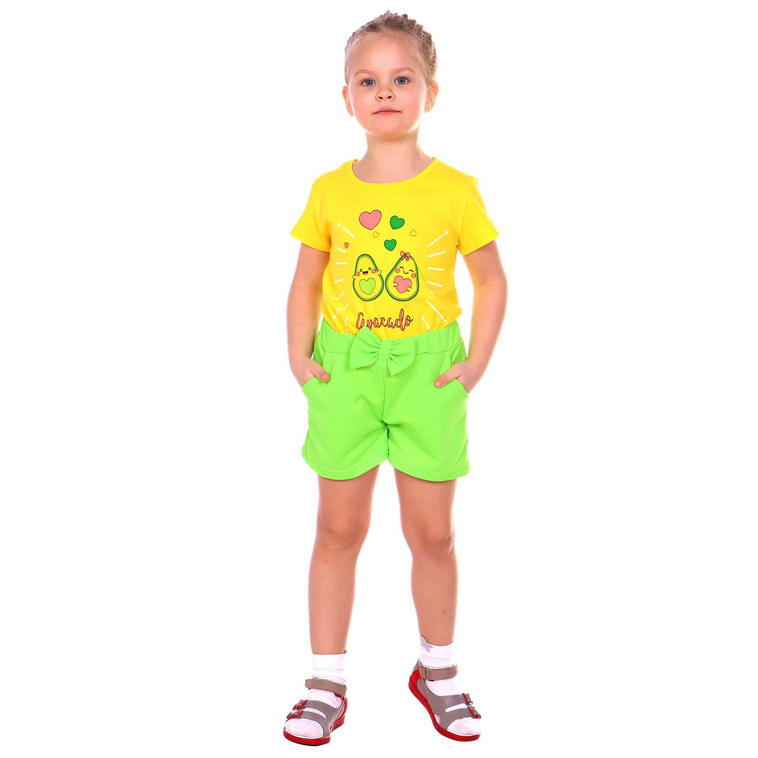 Шорты Детская Одежда 3003ФП/неон_зеленый - фото 1