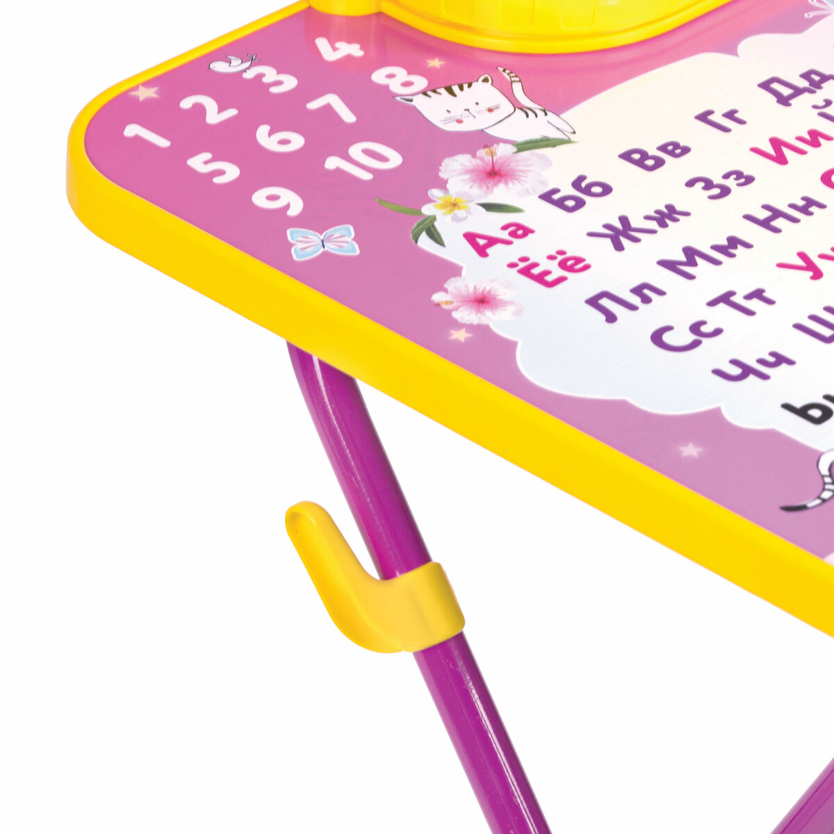 Столик и стульчик детский Brauberg игровой набор для развивающих игр для девочки розовый Принцесса - фото 13