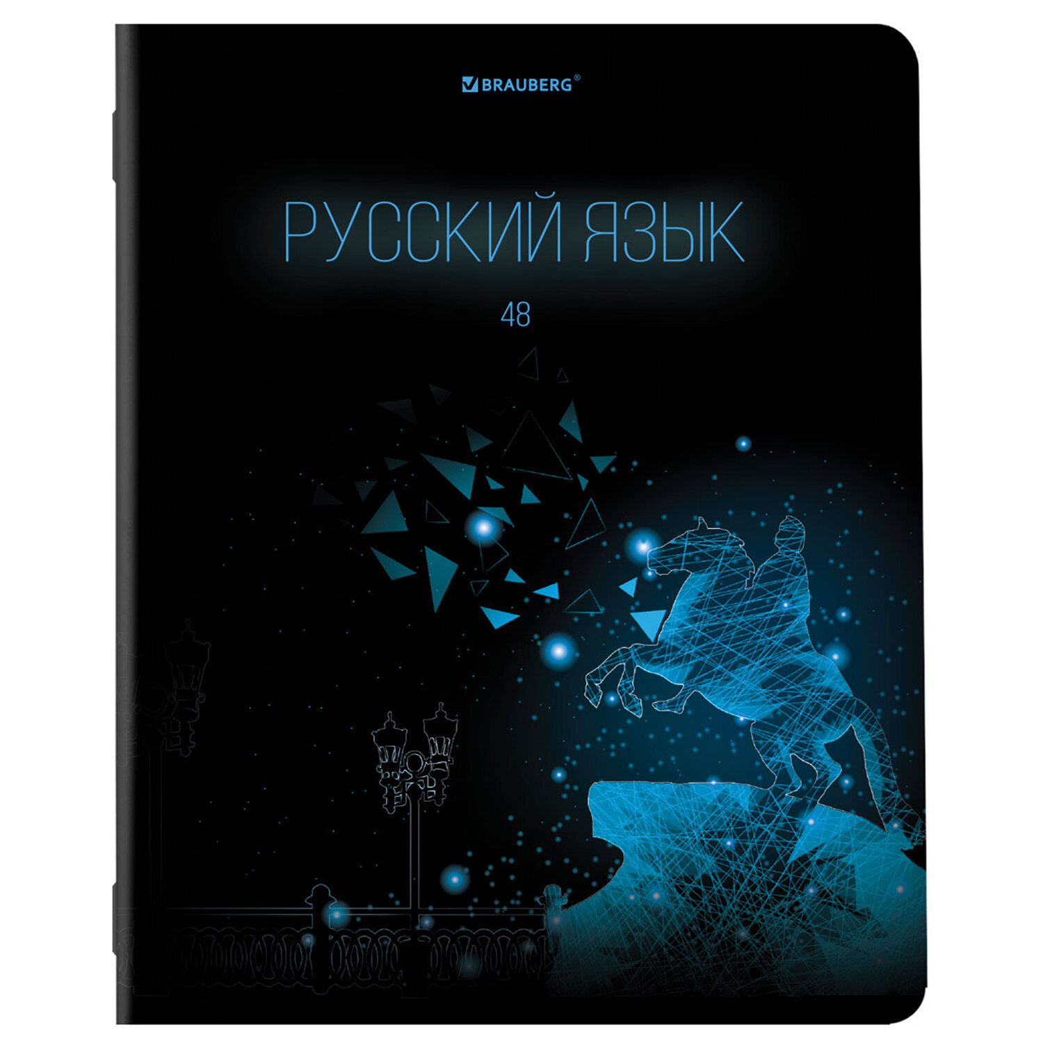 Тетради предметные Brauberg Dark со справочным материалом в клетку/линейку 12 шт 48 л - фото 15