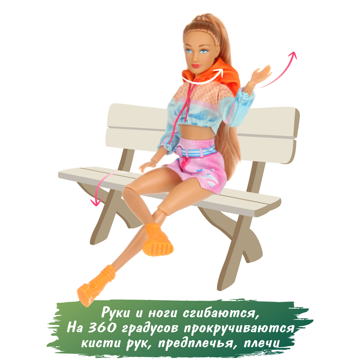 Кукла модель Барби Veld Co шарнирная с питомцем и аксессуарами 133587 - фото 10