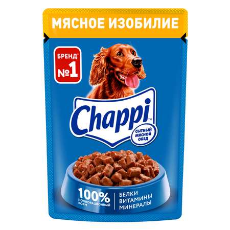 Корм для собак Chappi 85г мясное изобилие консервированный