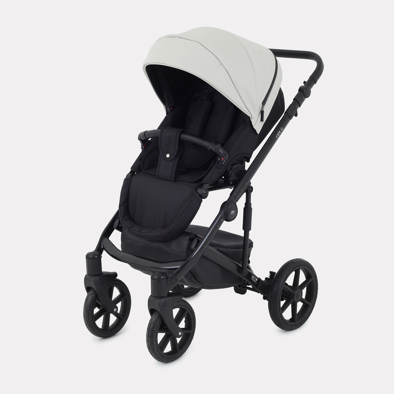 Коляска детская MOWbaby Opus 3в1 05 Light grey - фото 5