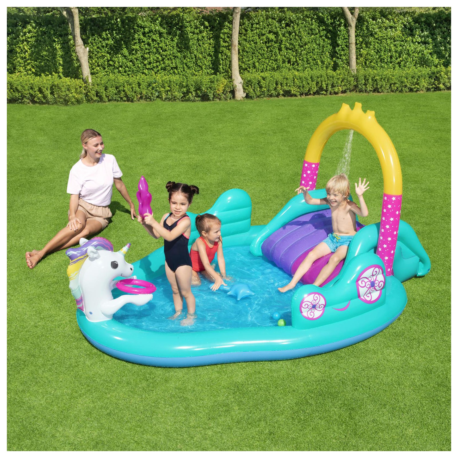 Игровой центр Bestway «Волшебный единорог» 274 х 198 х 137 см 53097 - фото 3