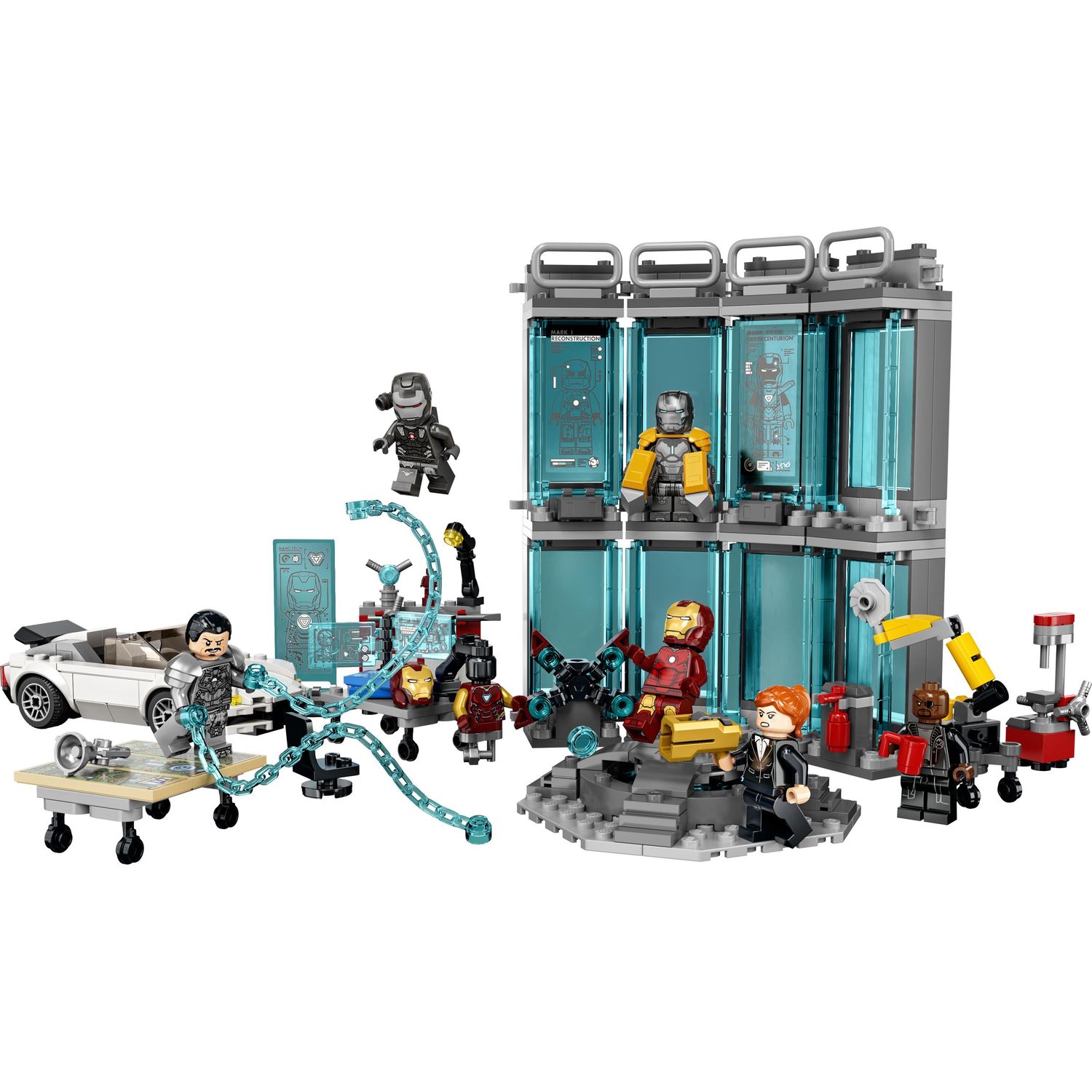 Конструктор LEGO Marvel Super Heroes Iron Man Armory 76216 купить по цене  5999 ₽ в интернет-магазине Детский мир