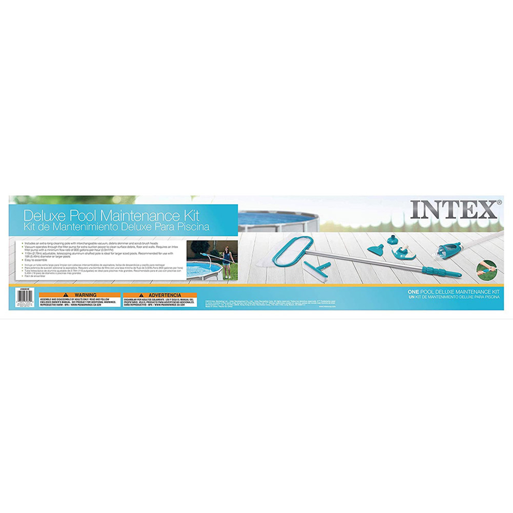Набор Intex для чистки бассейна с выдвижной рукояткой люкс - фото 8