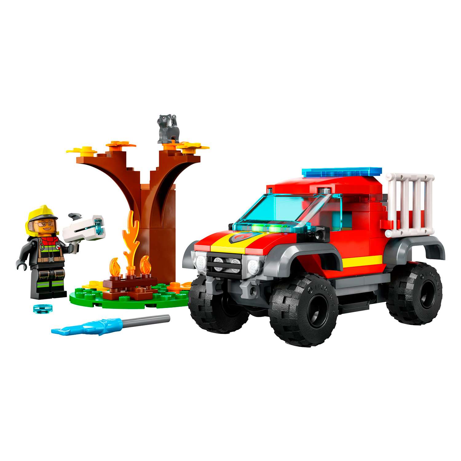 Конструктор детский LEGO City Спасательный пожарный внедорожник 60393 - фото 3