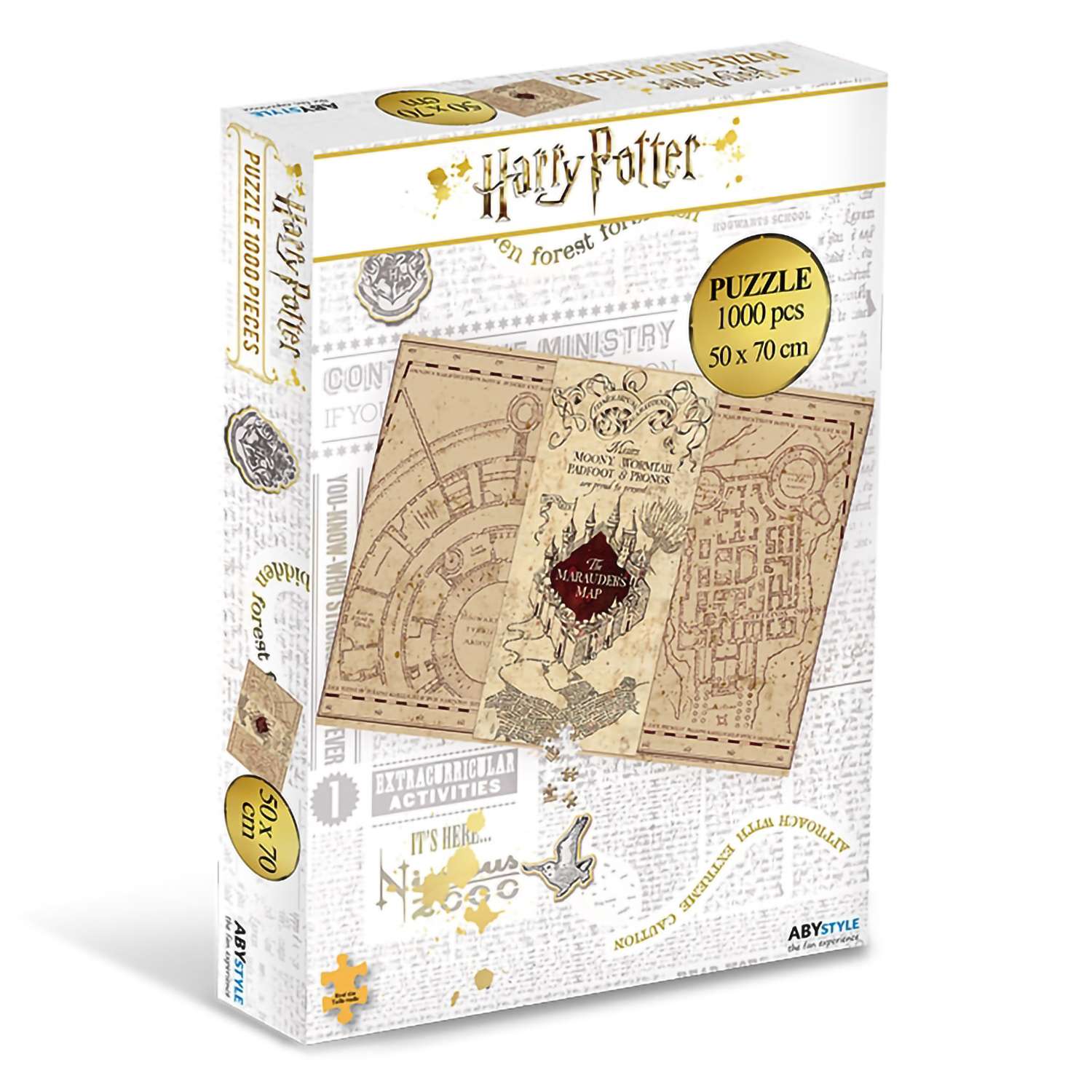 Пазл ABYStyle Harry Potter Jigsaw puzzle 1000 pieces Marauders Map ABYJDP002 - фото 2