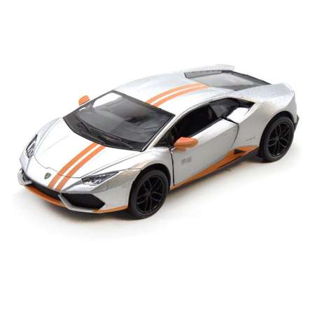 Модель KINSMART Ламборгини Huracan LP 610-4 Avio 1:36 серебристая