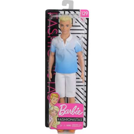 Кукла Barbie Игра с модой Кен в голубой рубашке GDV12