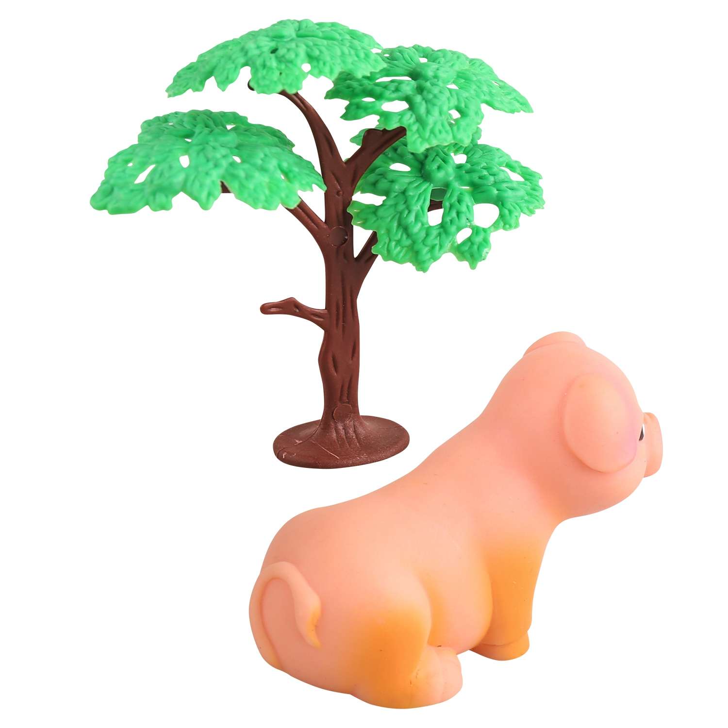 Игровой набор Mioshi Маленькие звери: Поросёнок 8х5 см дерево - фото 1