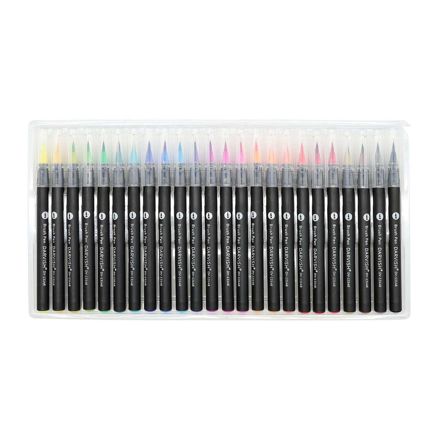 Маркеры для рисования Darvish акварельные скетчинга каллиграфии леттеринга 24 цвета - фото 3
