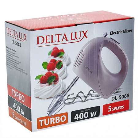 Миксер Delta Lux DL-5068 розовый