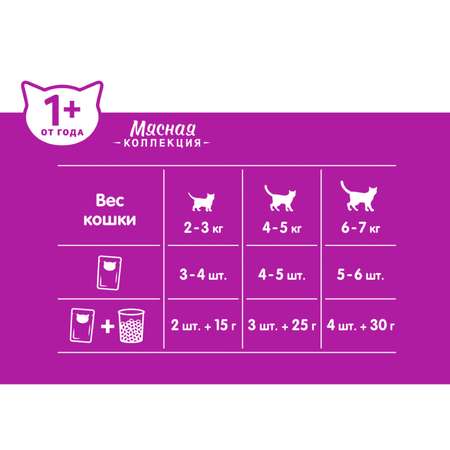 Корм для кошек Whiskas Рыбная коллекция с лососем 75г