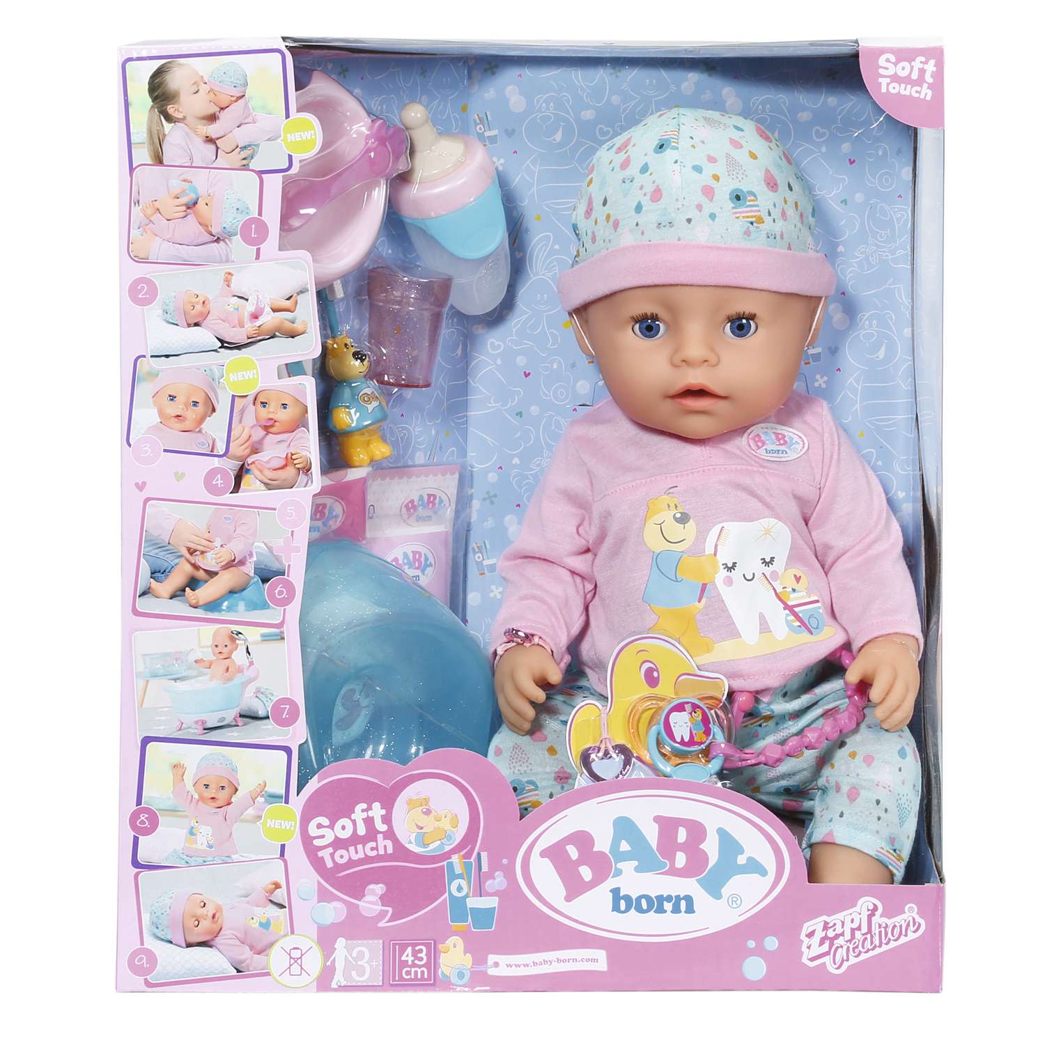 Кукла Zapf Creation Baby Born Чистим зубки 827-086 827-086 - фото 2