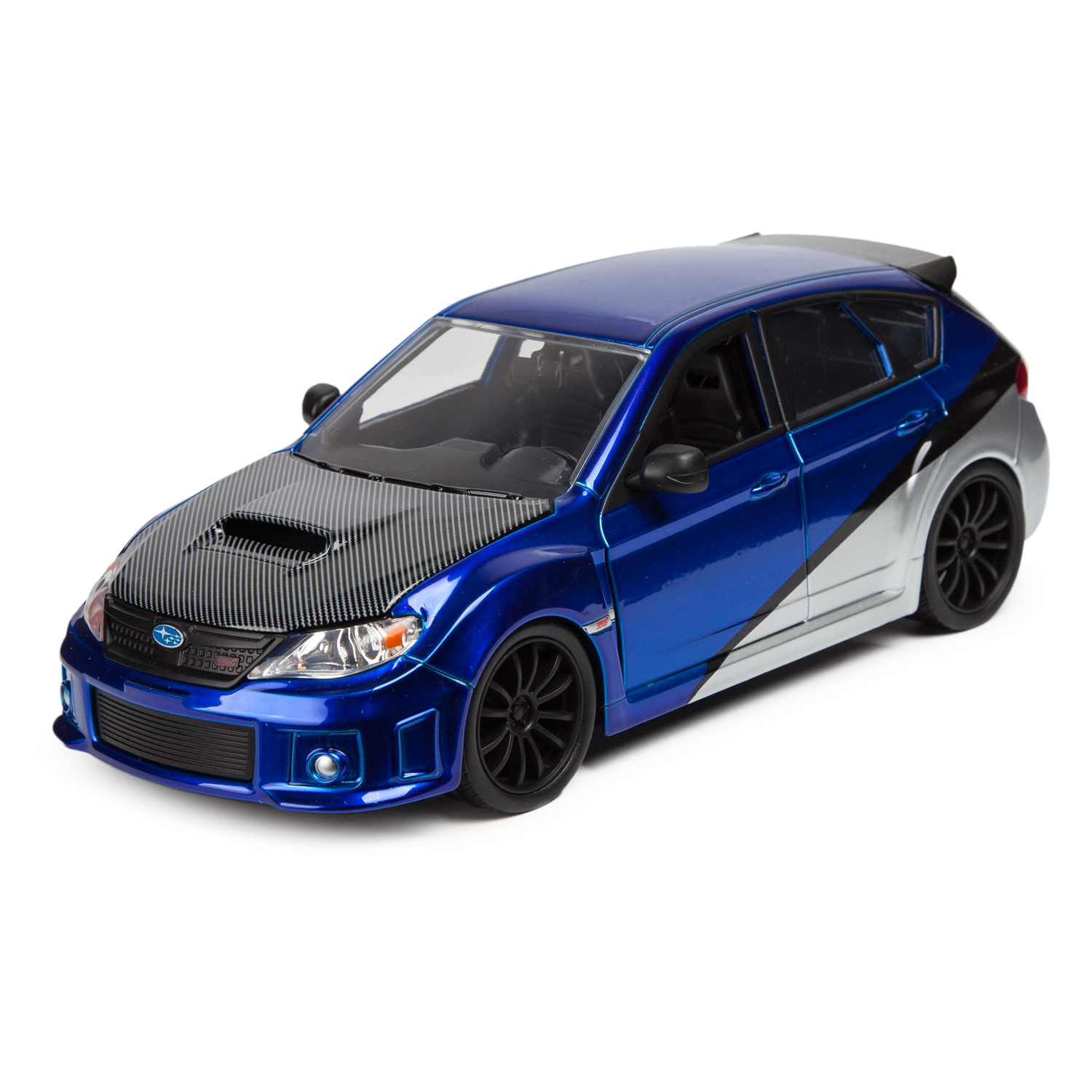 Машинка Fast and Furious Jada 1:24 2012 Subaru Impreza Wrx Sti Синяя 99514  купить по цене 49 ₽ в интернет-магазине Детский мир