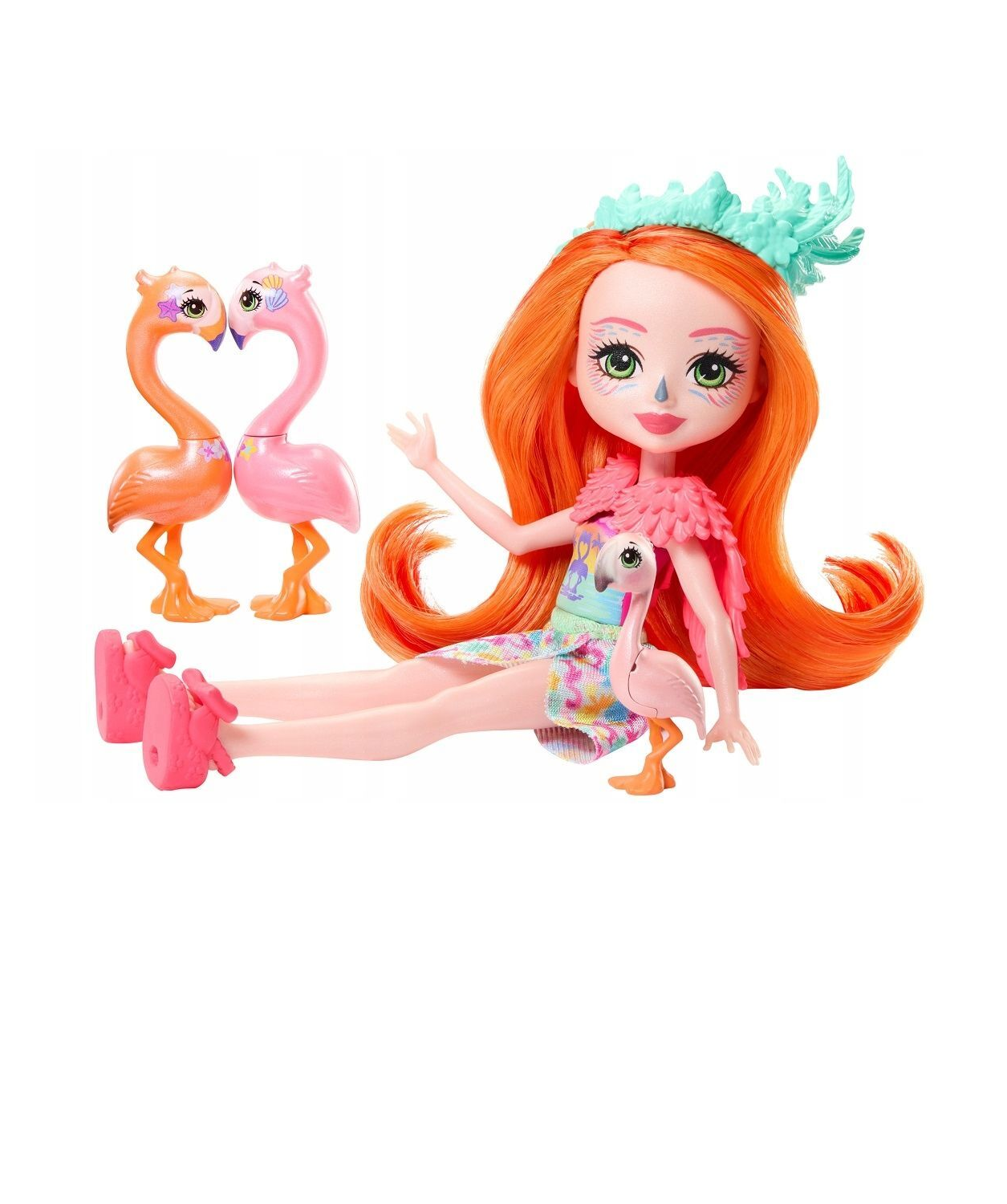 ENCHANTIMALS Sunshine Island And Flamingo Family Mini Doll