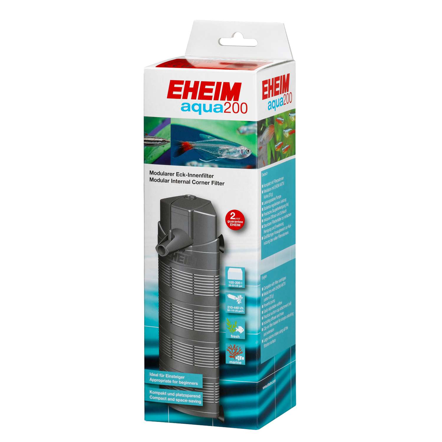 Фильтр для аквариумов Eheim Aqua 200 внутренний - фото 2