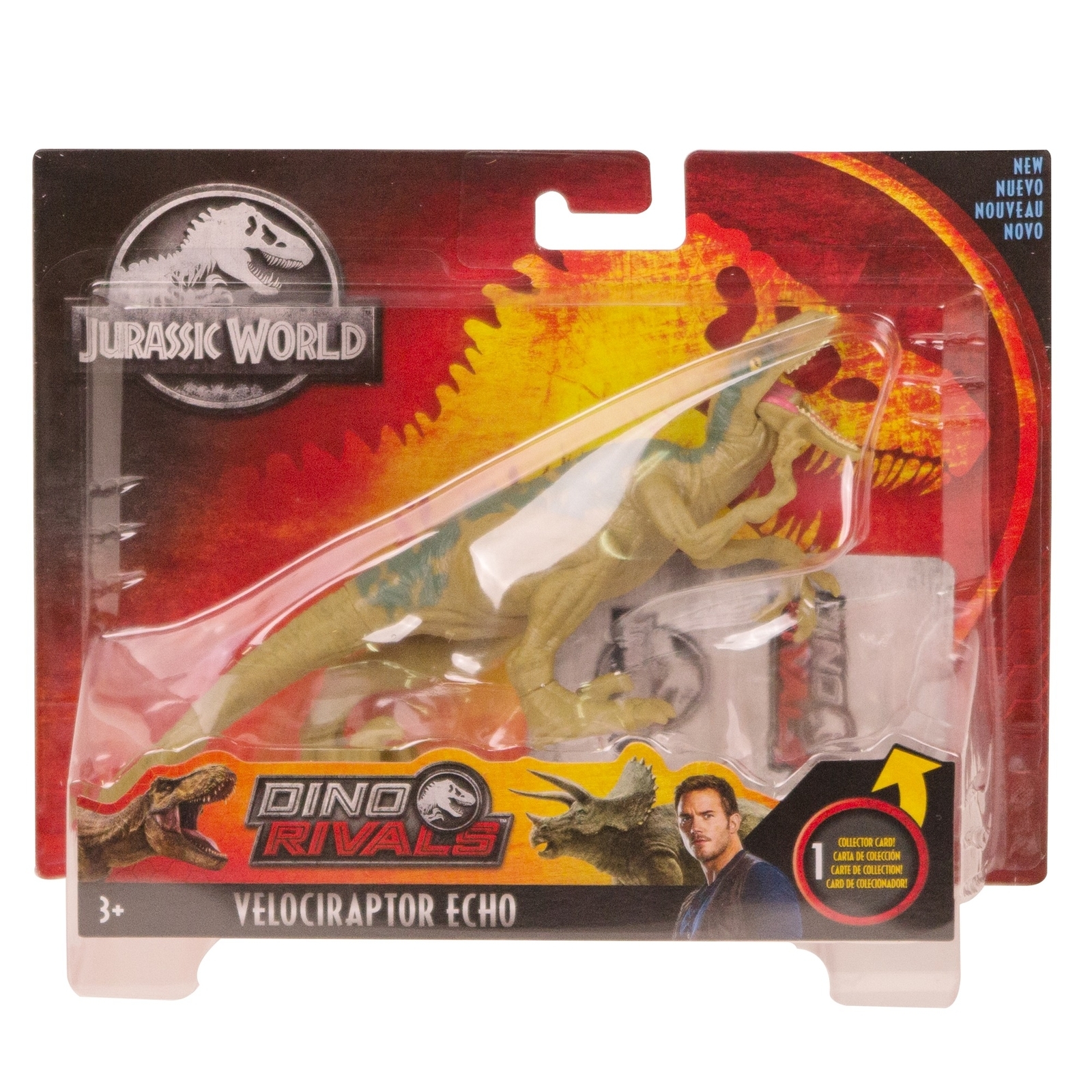 Фигурка Jurassic World Атакующая стая Велоцираптор Эхо GFG60 купить по цене  199 ₽ в интернет-магазине Детский мир