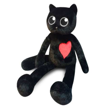 Мягкая игрушка Играмир Кот Love черный 57 см