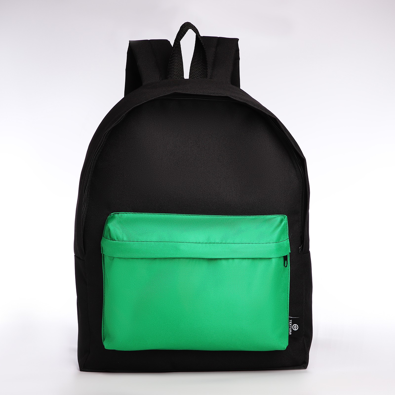 Спортивный рюкзак Sima-Land 20 литров цвет чёрный/зелёный - фото 1