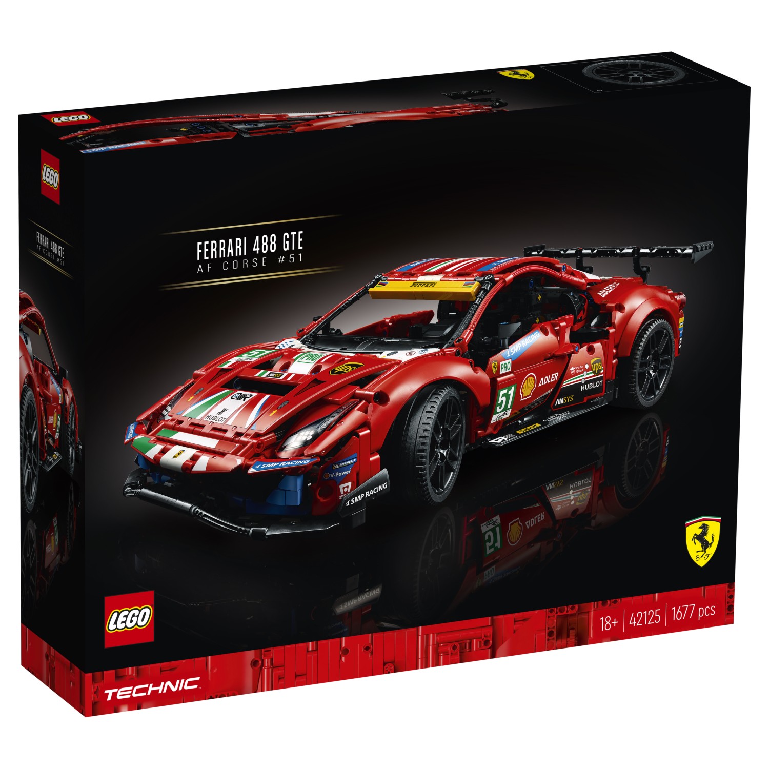 Конструктор LEGO Technic Ferrari 488 GTE 42125 купить по цене 14999 ₽ в  интернет-магазине Детский мир