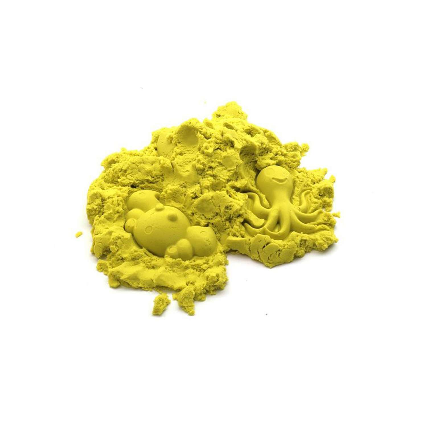 Песочница Космический песок с формочками Желтый 2 кг - фото 2