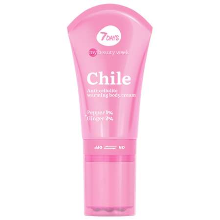 Крем для тела 7DAYS антицеллюлитный разогревающий Chile