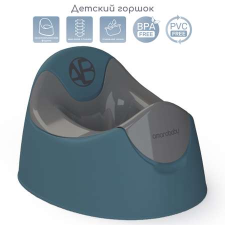 Горшок детский AmaroBaby Bonny бирюзовый