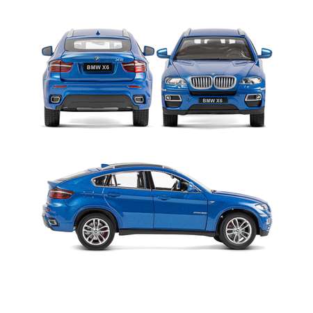 Внедорожник АВТОпанорама BMW X6 1:26 синий