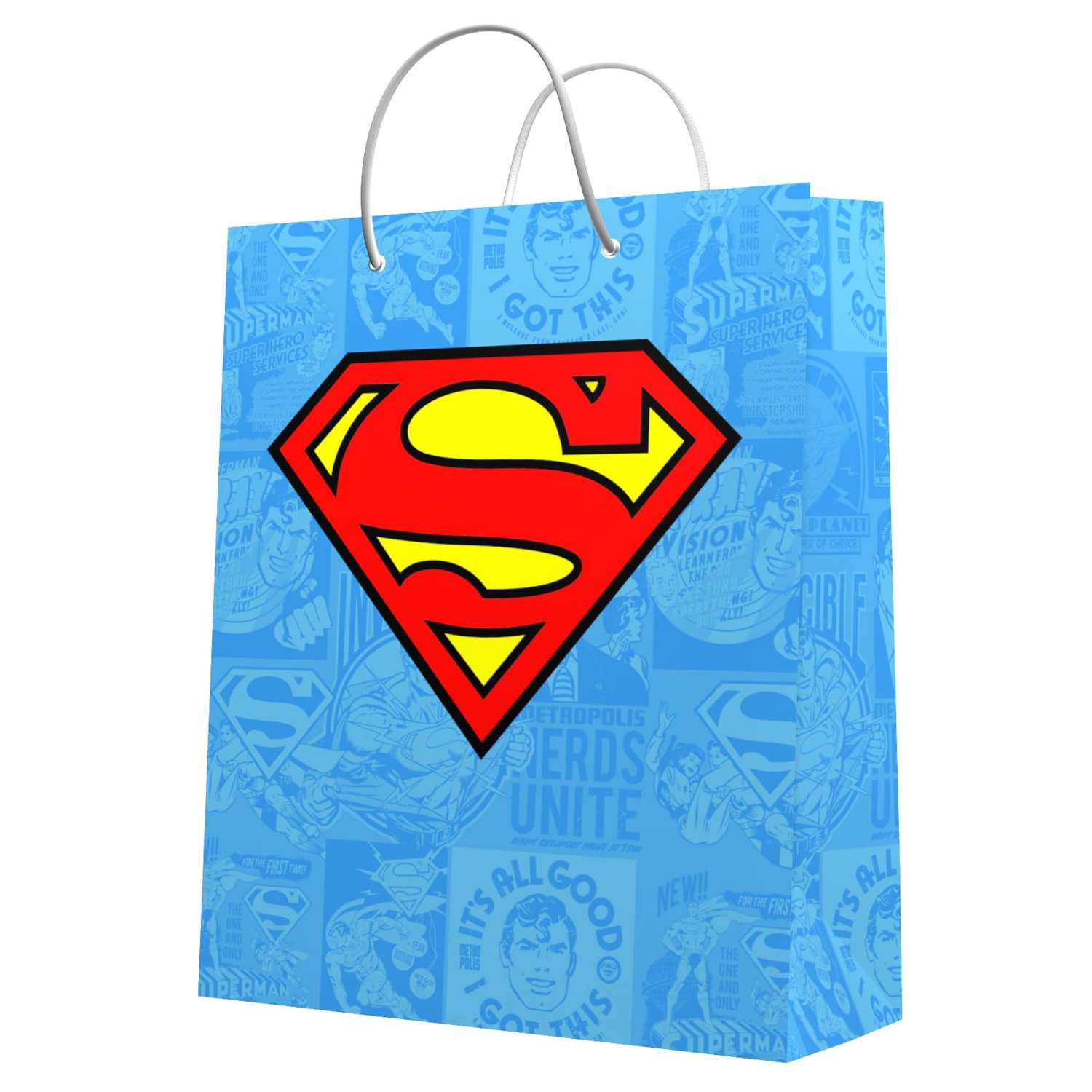 Пакет подарочный ND PLAY Superman 33*40*15 см 292337 - фото 2