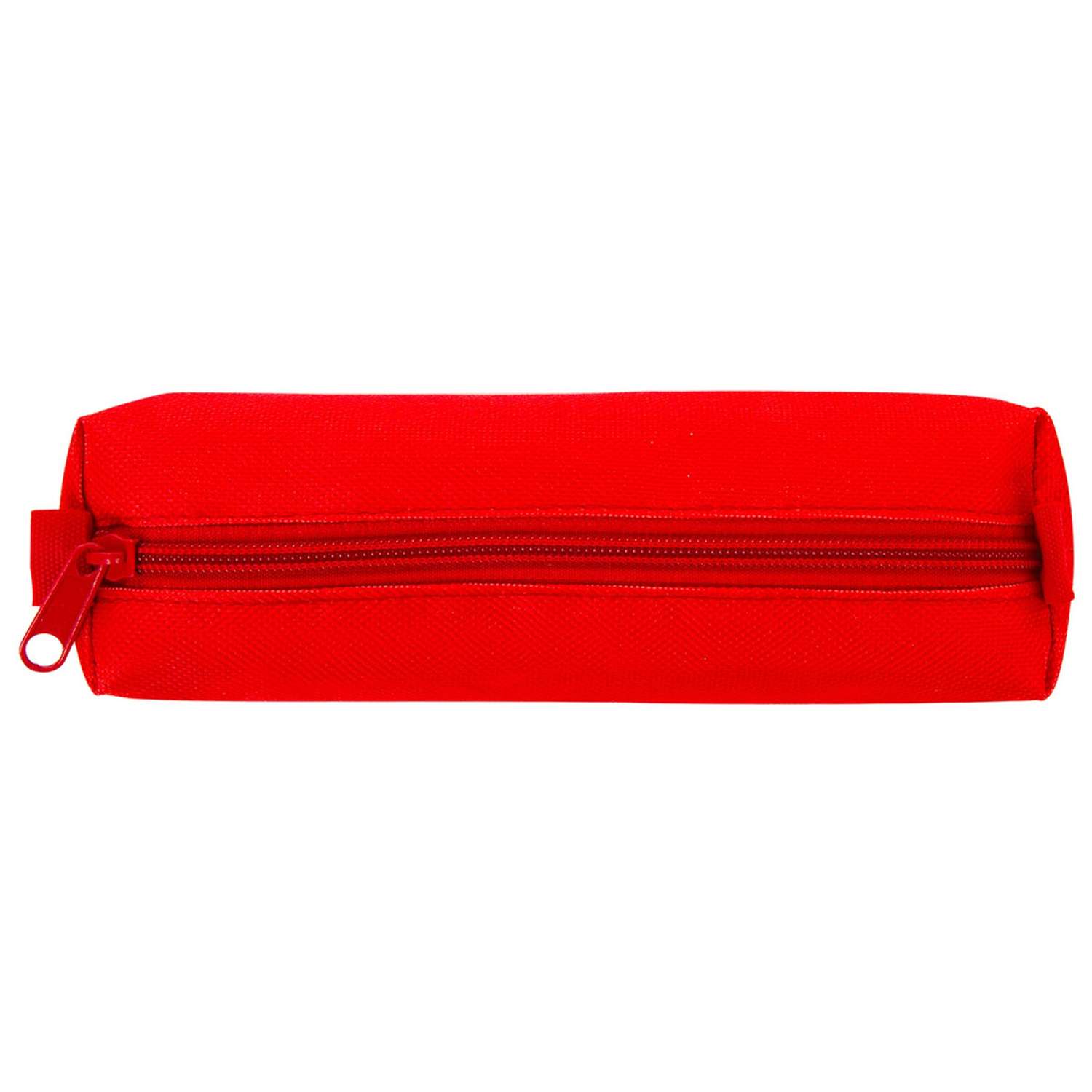 Пенал-тубус Пифагор на молнии текстиль красный 20*5 см - фото 5