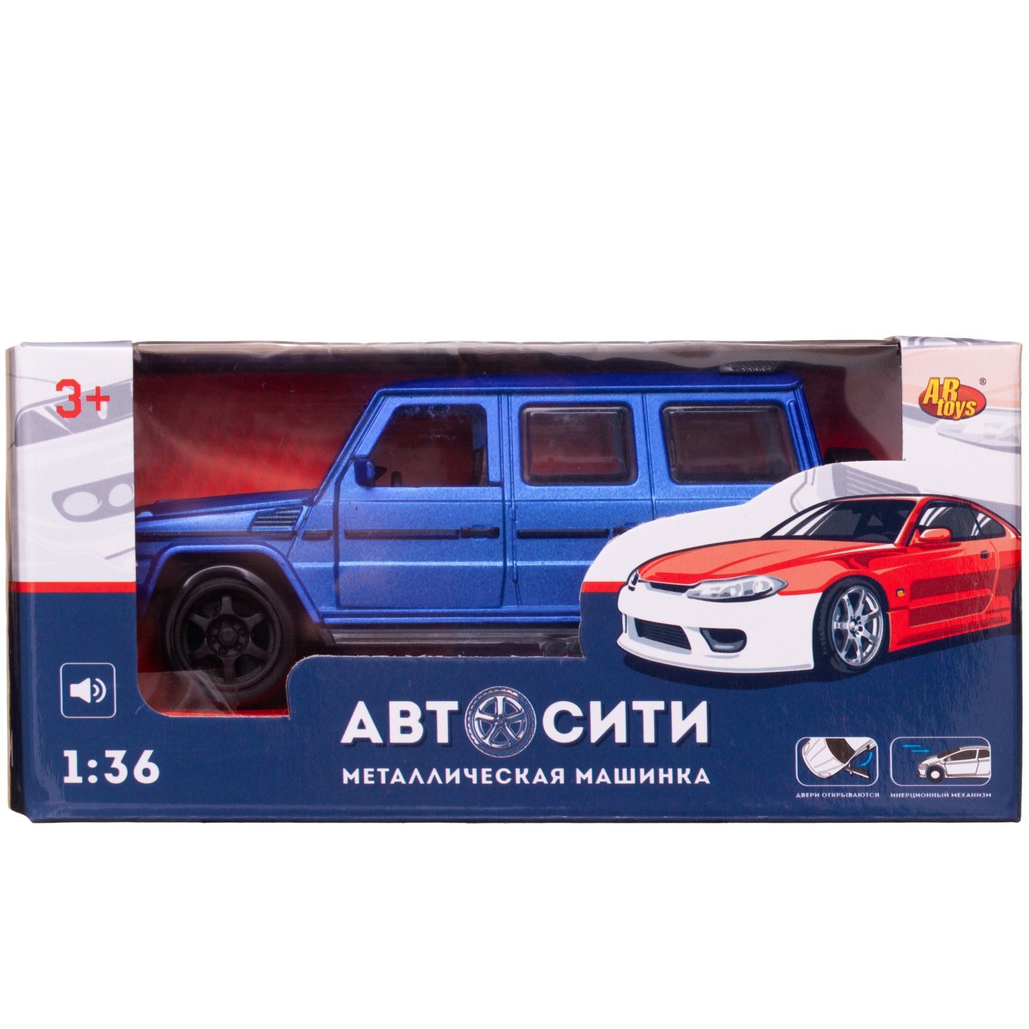 Внедорожник Abtoys АвтоСити 1:36 синий C-00521/синий - фото 2