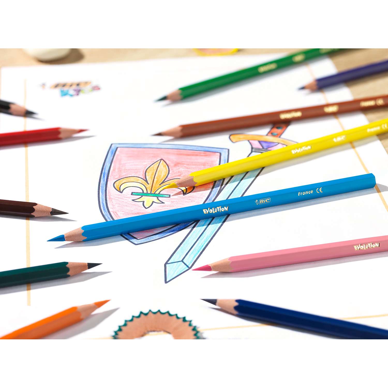 Набор BIC Кидз карандаши 18цветов+фломастеры 12цветов 964827 - фото 5