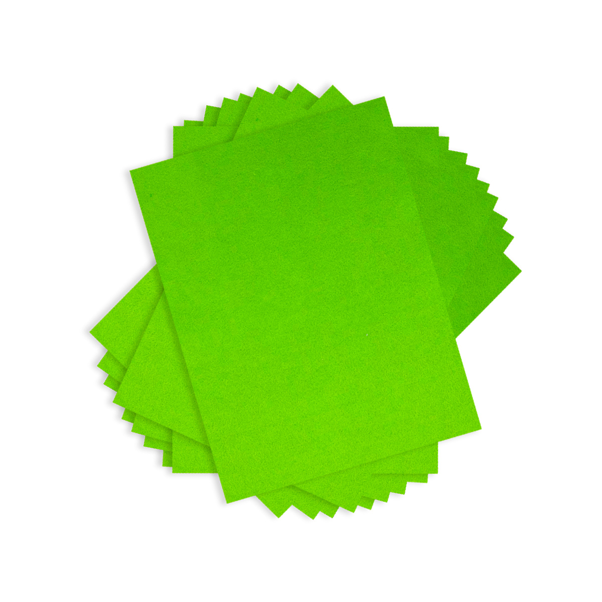 Фетр Astra Craft Листовой мягкий 20 на 30см в упаковке 10 шт цвет салатовый - фото 1