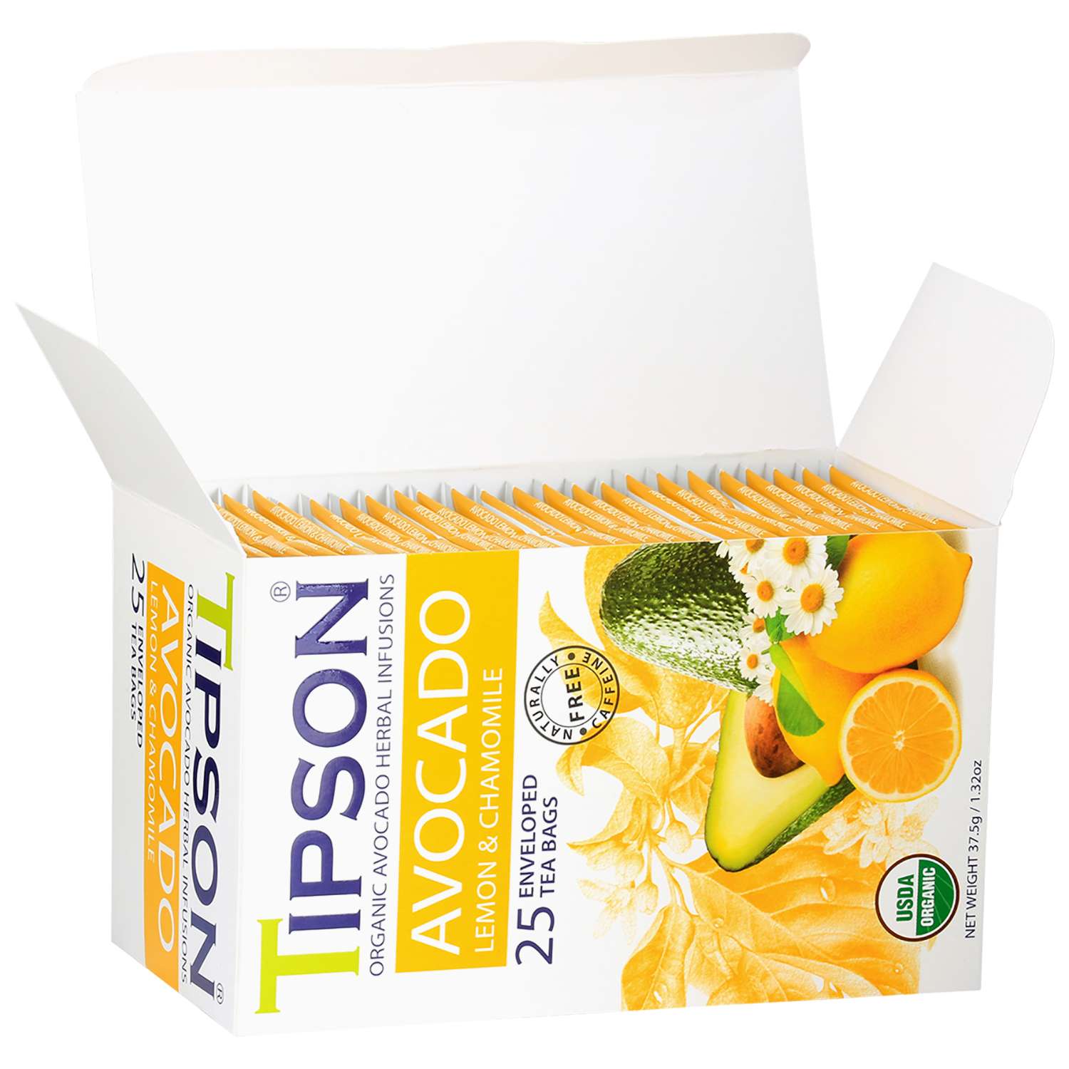 Чай Tipson Авокадо Лимон с ромашкой 25 саше - фото 3