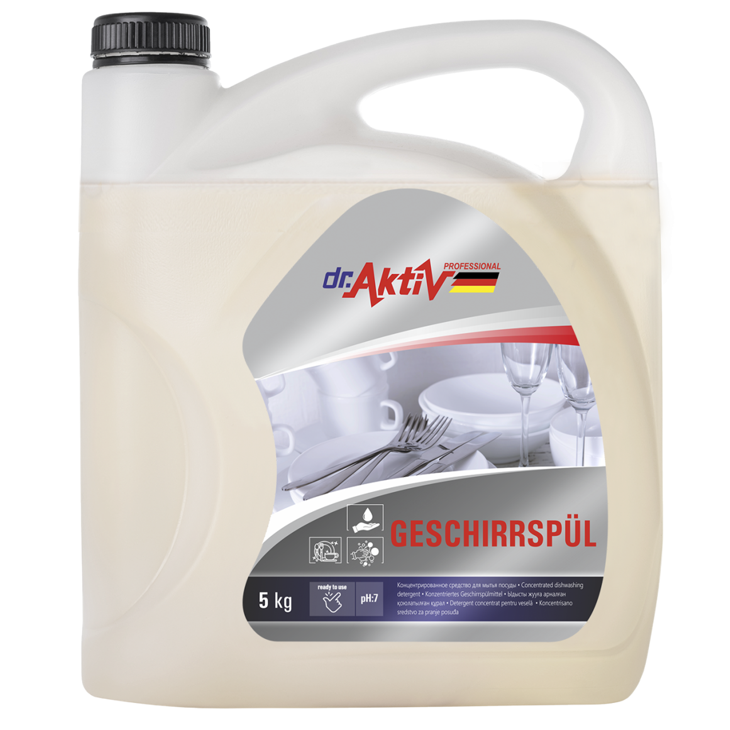 Средство для мытья посуды Dr.Aktiv Professional Geschirrspül с нейтральным ароматом 5 кг - фото 1