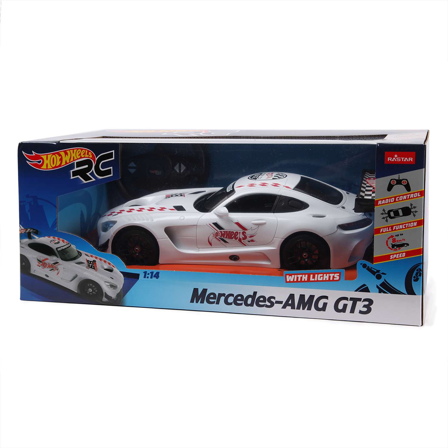 Машина Hot Wheels РУ 1:14 Mercedes AMG GT3 74100-1 - фото 2