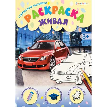 Раскраска А4 Bright Kids ГОРОДСКИЕ МАШИНЫ 8 листов 198х260