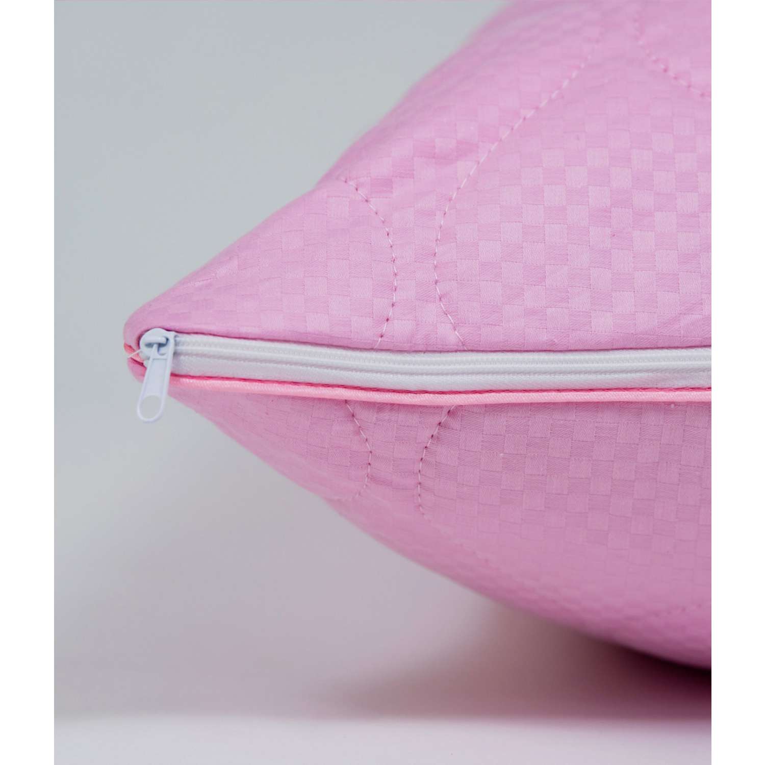 Подушка Selena стеганая 50х70 см EL AMOR ROSE LIFE розовый сатин лебяжий пух - фото 6
