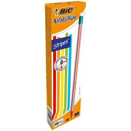 Карандаши простые BIC VA eras чернографитовые 12 шт