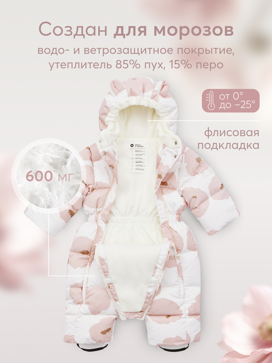 Комбинезон HAPPY BABY 89028_pink(flower) - фото 2