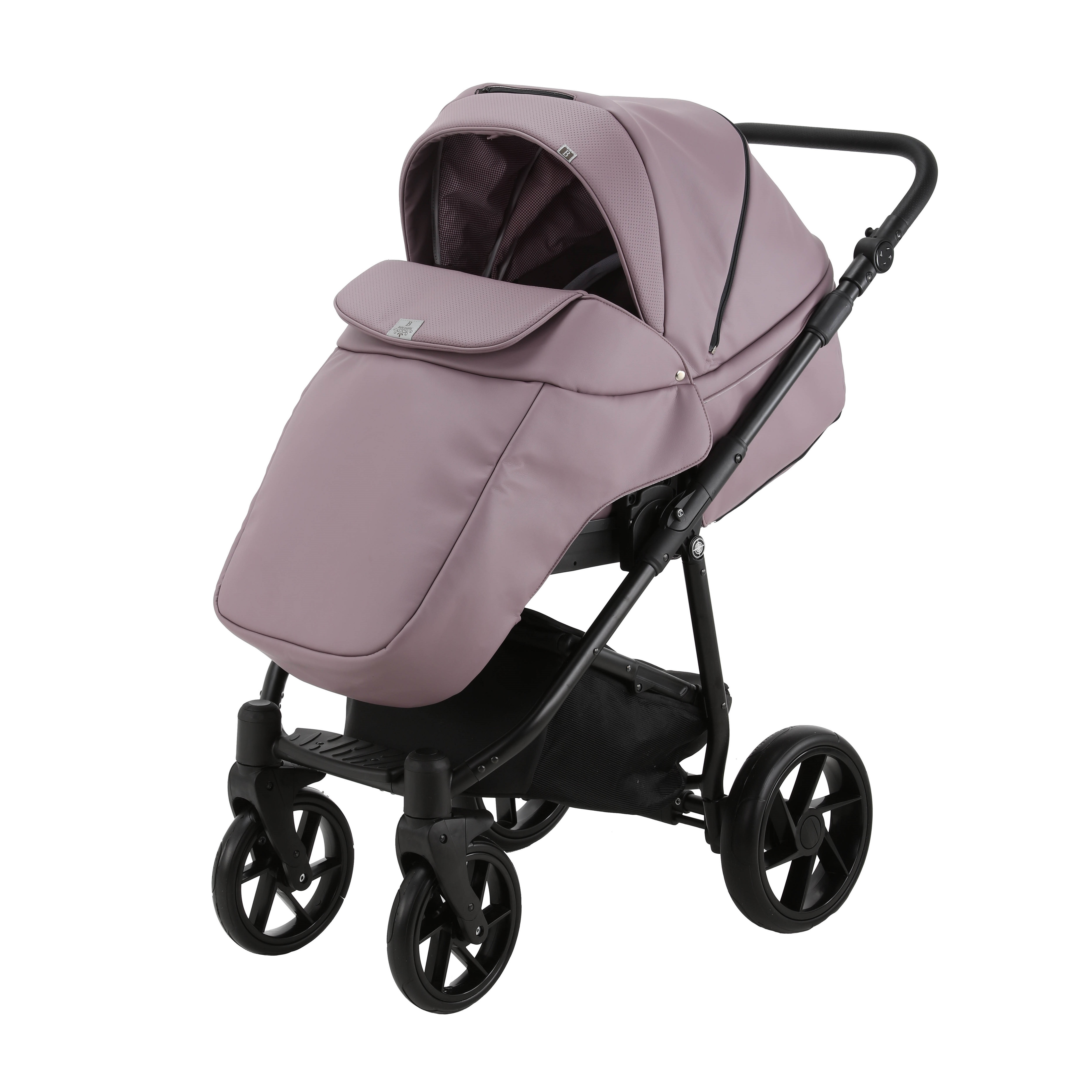 Коляска 2в1 BeBe-mobile Gusto Deluxe GU118 Сиреневая кожа-Сиреневая перфорированная кожа - фото 2