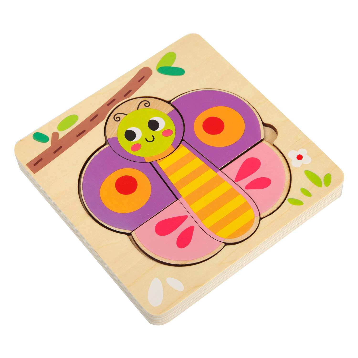 Набор игровой BabyGo Рамка-пазл Бабочка многослойный - фото 1