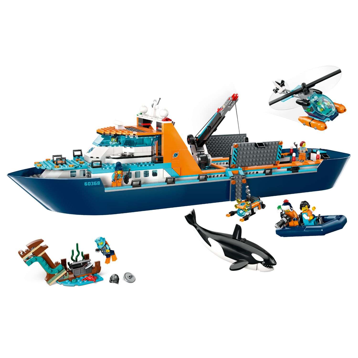 Конструктор LEGO City Arctic Explorer Ship 60368 - фото 3