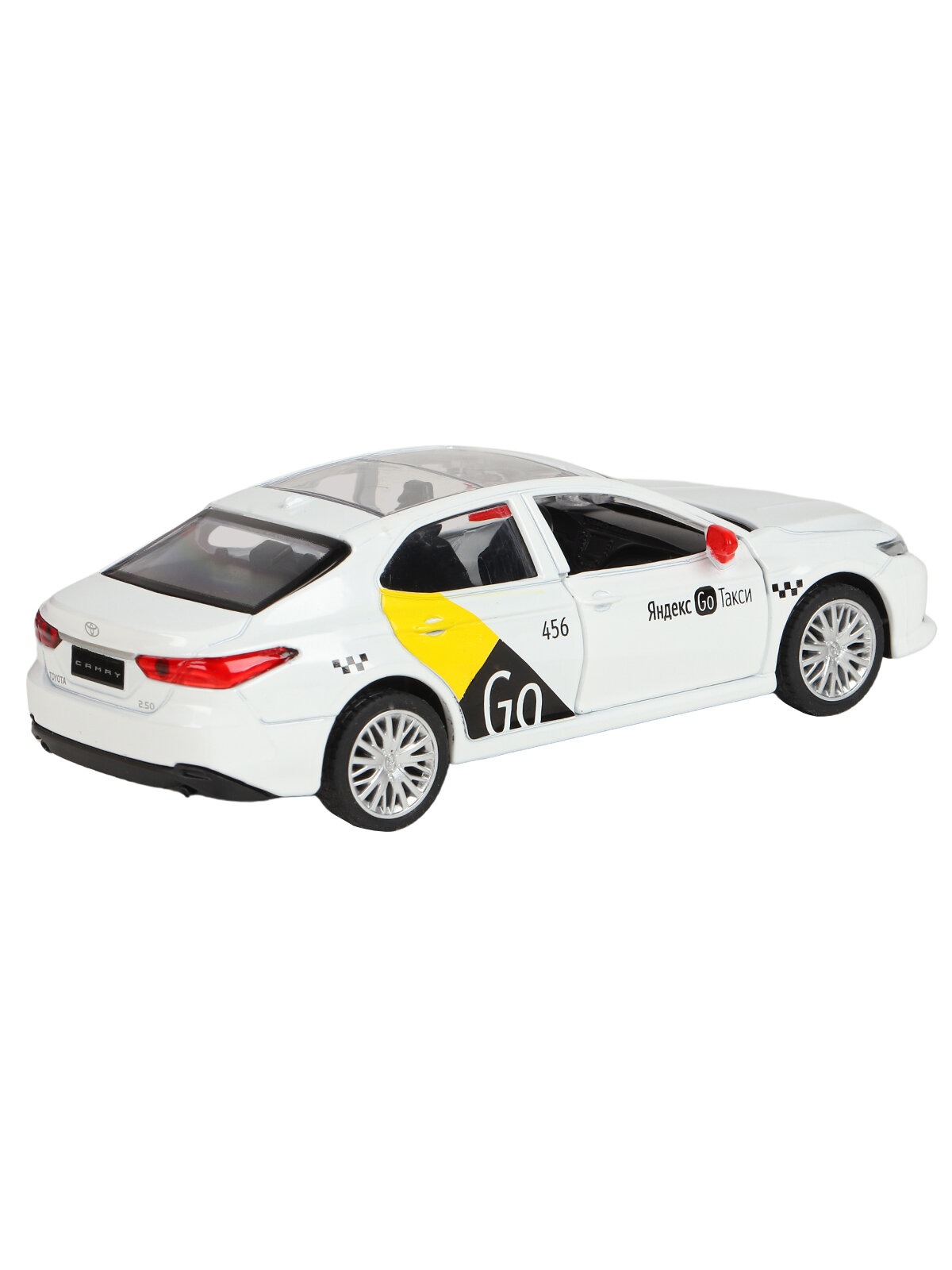 Машинка металлическая Яндекс GO 1:43 Toyota Camry озвучено Алисой цвет белый JB1251484 - фото 7