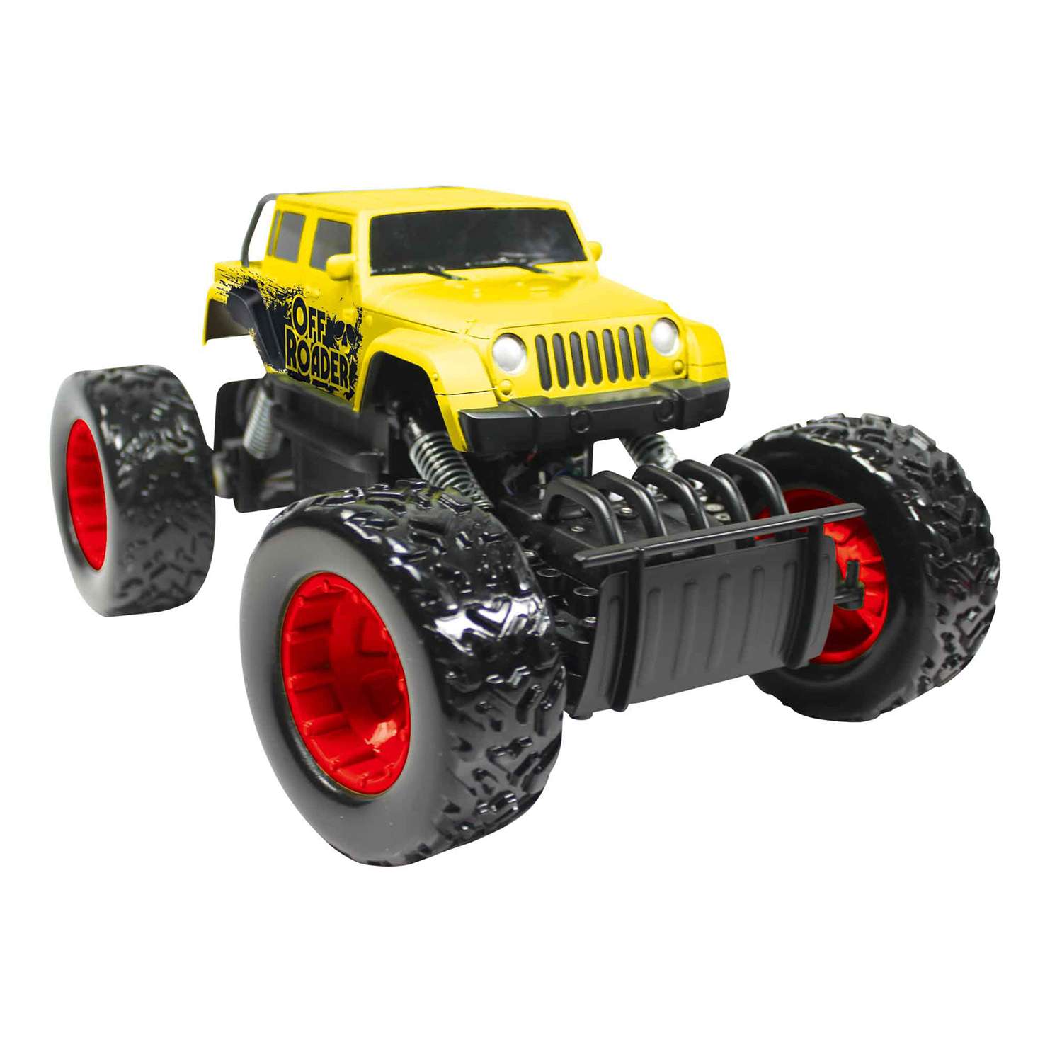 Машинка радиоуправляемая Rastar Rock Crawler Action 1:18 Желтая - фото 1