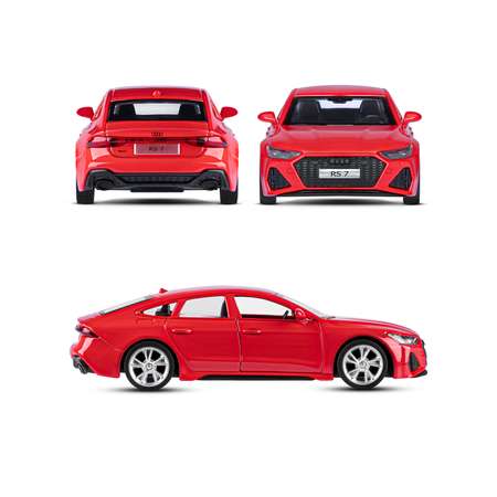 Машинка металлическая АВТОпанорама игрушка детская Audi RS7 Sportback 1:43 красный