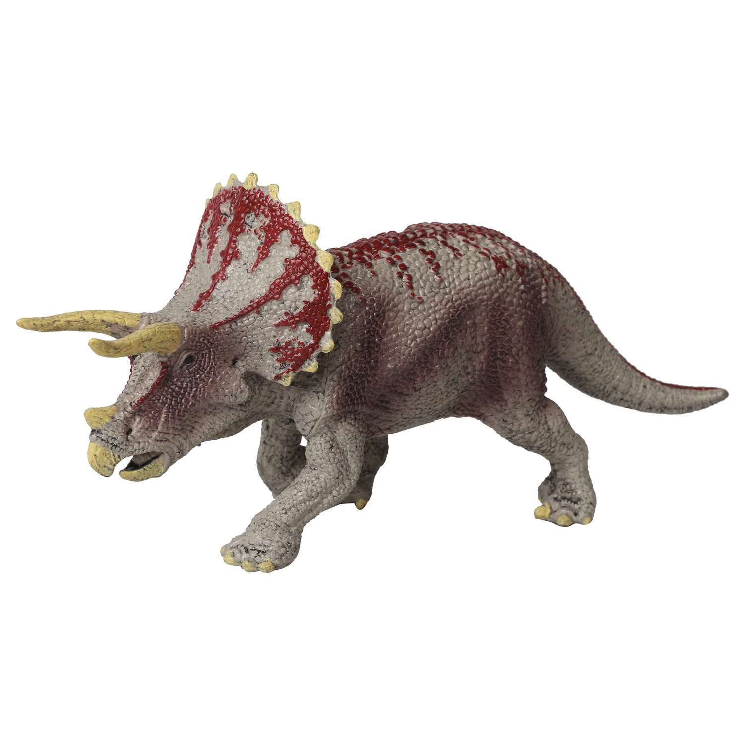 Фигурка Funky Toys Динозавр Трицератопс Серый-Красный FT2204116 - фото 1