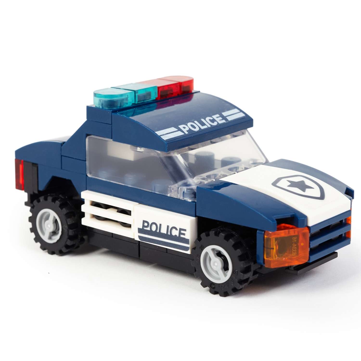 Конструктор Wise block Машина полицейская инерционная 70деталей 40450 - фото 2