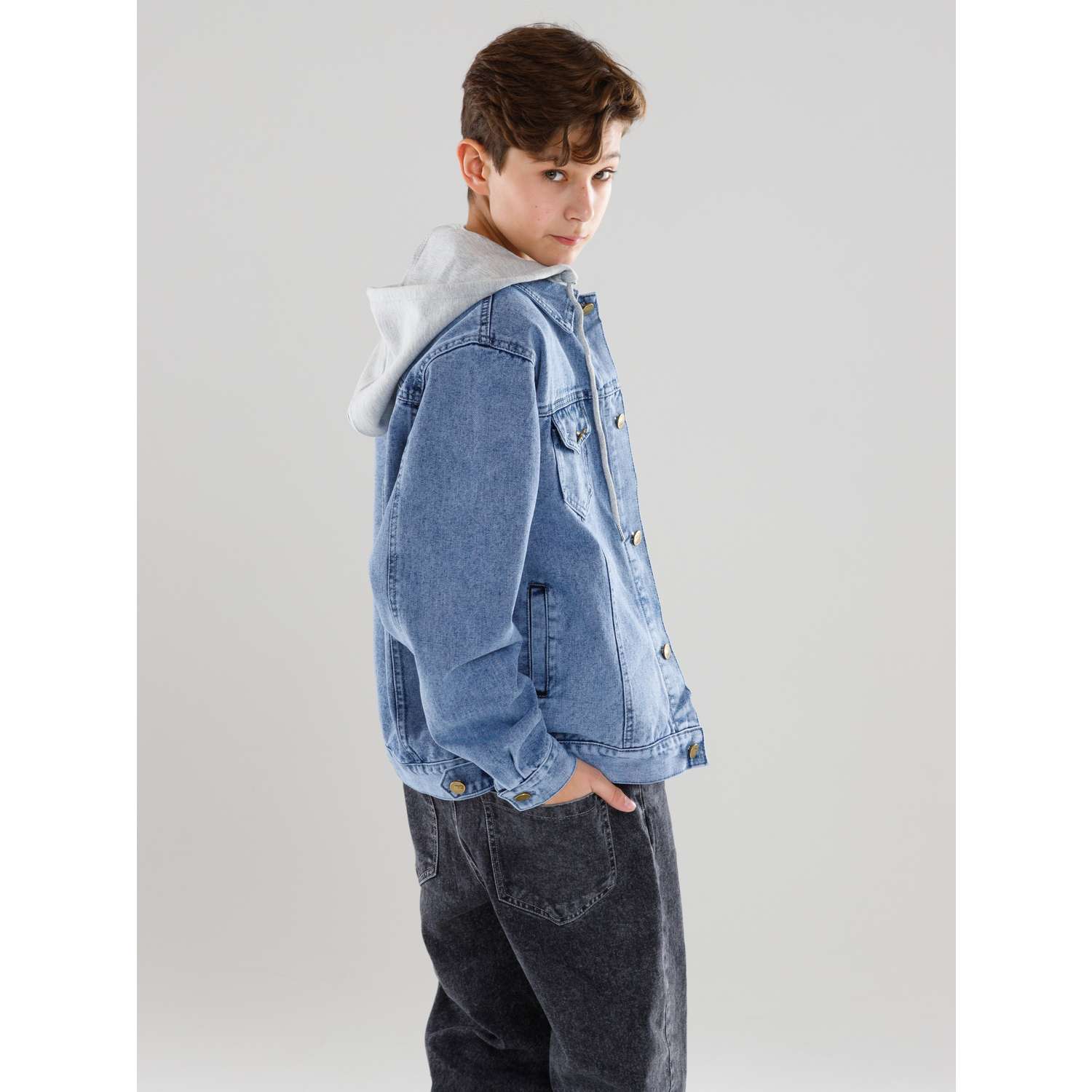 Куртка джинсовая СИНИЙ МИР M1012-D63 - фото 12